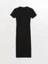LC Waikiki Crew Neck Regular Short Sleeve Women's Dress